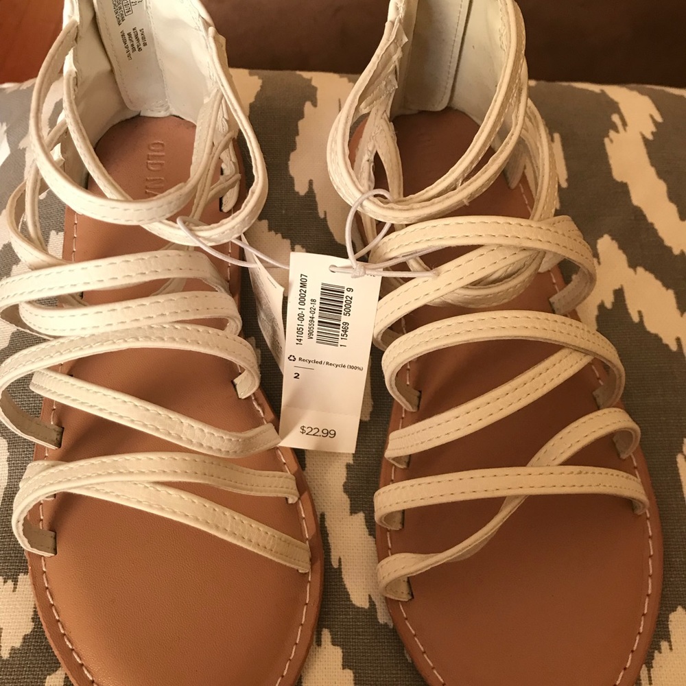 Old navy white sandals